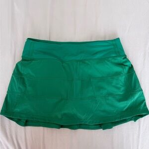 Lululemon Athletica Vibrant Green Mini Skirt
